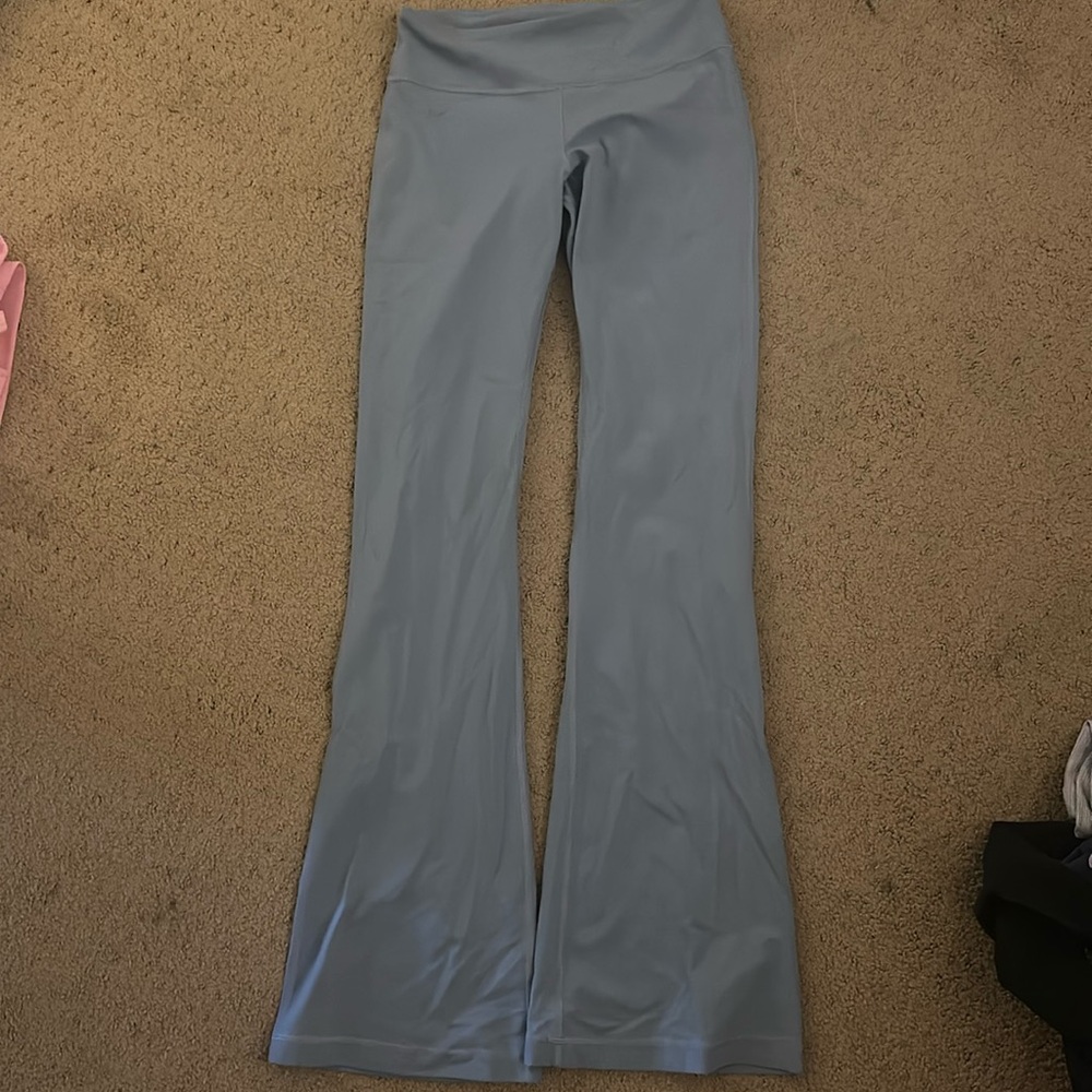 LULULEMON mid rise blue flare leggings
